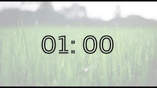 One minute timer with music