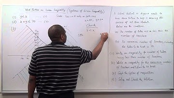 Another Word Problem on Linear Inequality - Part 4