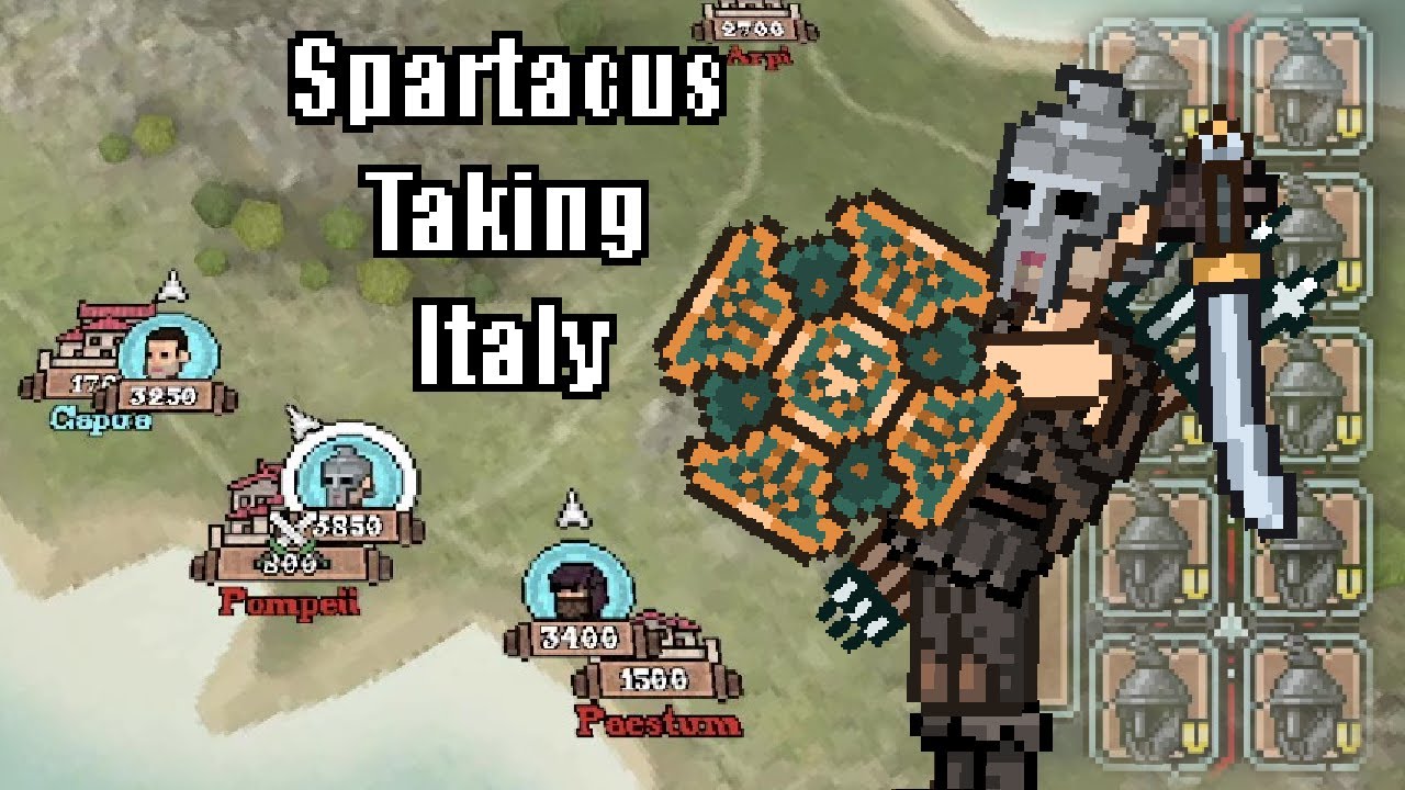 Gladihoppers Conquering Italy as the Spartacus' Rebellion YouTube
