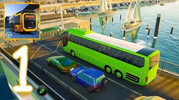 Euro Coach Bus Simulato‪r‏‏‏‏ Gameplay Walkthrough - Part 1 (Android,IOS)