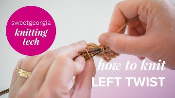 How to Knit a Left Twist // knitting tutorial by SweetGeorgia