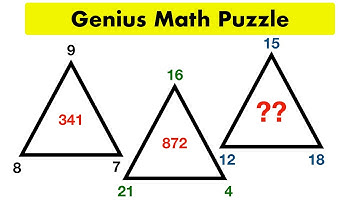 Which Number Replaces The Question Mark In Triangle ?? | Maths Puzzle