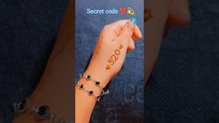 secret code ❤️💫 trending vedio #easy #shorts #mehndi #tattoos #art #henna #mehandi #hennatatto
