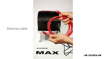 Asiga MAX - Connect power and network