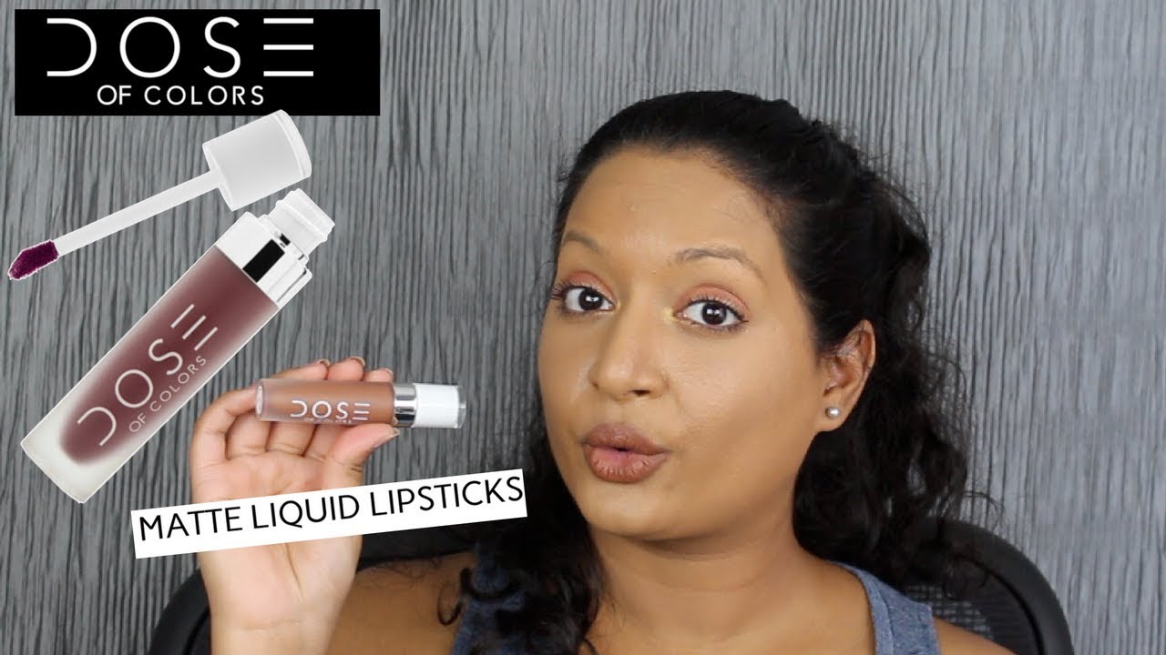 Dose of Colors Matte Liquid Lipstick - YouTube