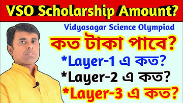 What is the scholarship amount for Vidyasagar Olympiad? | vidyasagar science olympiad prize money