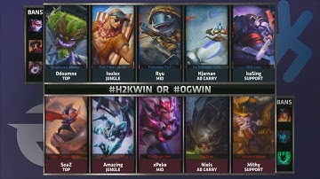 OG vs H2K Game 3 Highlights - ORIGEN vs H2K GAMING - SEMIFINAL EU LCS SUMMER 2015 PLAYOFFS