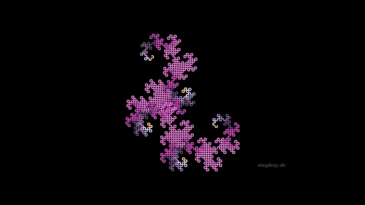 Dragon Fractal Animation. Animating Fractals - Drachenkurve Animation ...