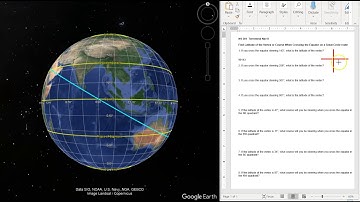 The relationship between Latitude of the Vertex and the Course when crossing the Equator