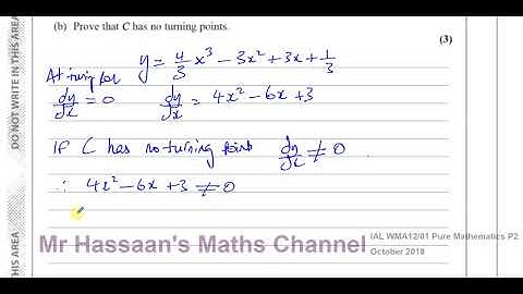 WMA12/01 Edexcel IAL P2 OCT 2019 Q10  Applications of Differentiation