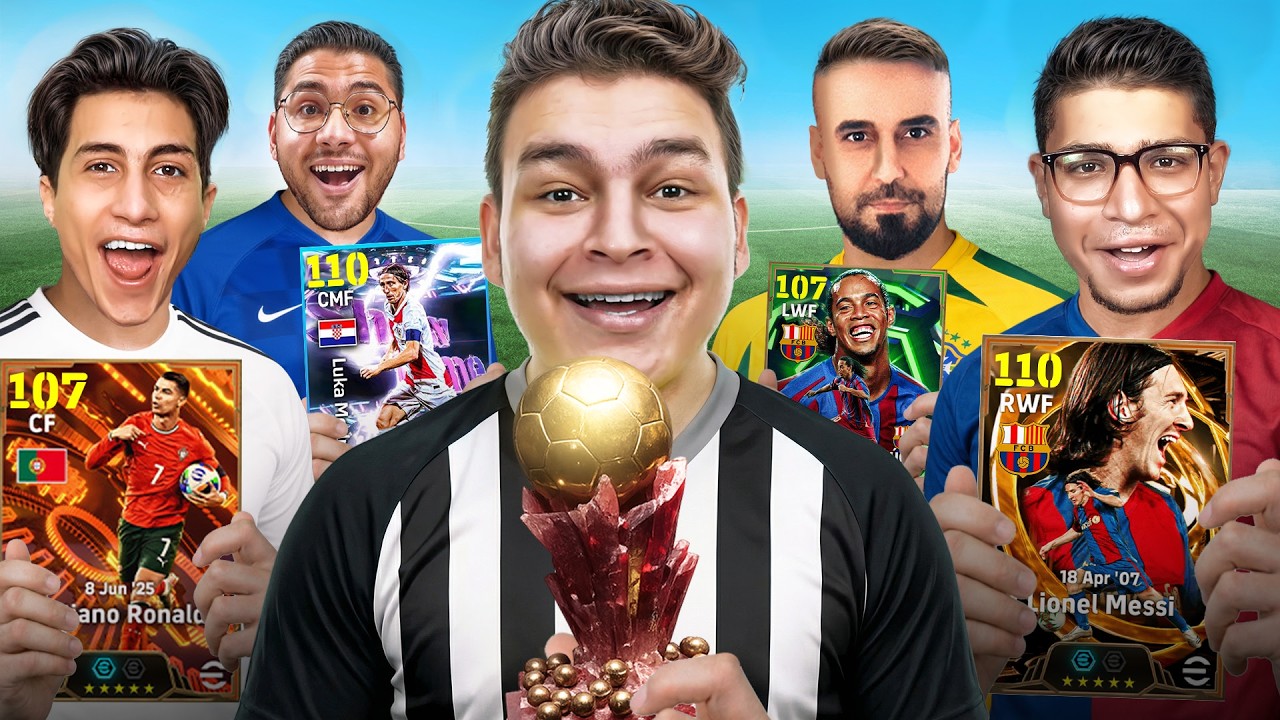 جمعت اقوي 4 يوتيوبر في تحدي السوبر بالون دور والجايزه 1000$ 💥🤯! | eFootball 26