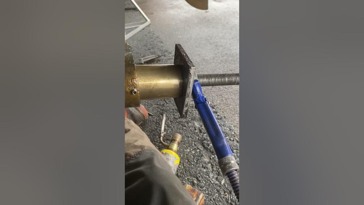 Replace/ insert cutless bearing with homemade tool YouTube