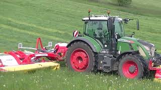 Sečení Luk 2023 s Fendt 724 Vario + Žací kombinace Pottinger Novacat 351 Alpha Motion Pro a V 10000