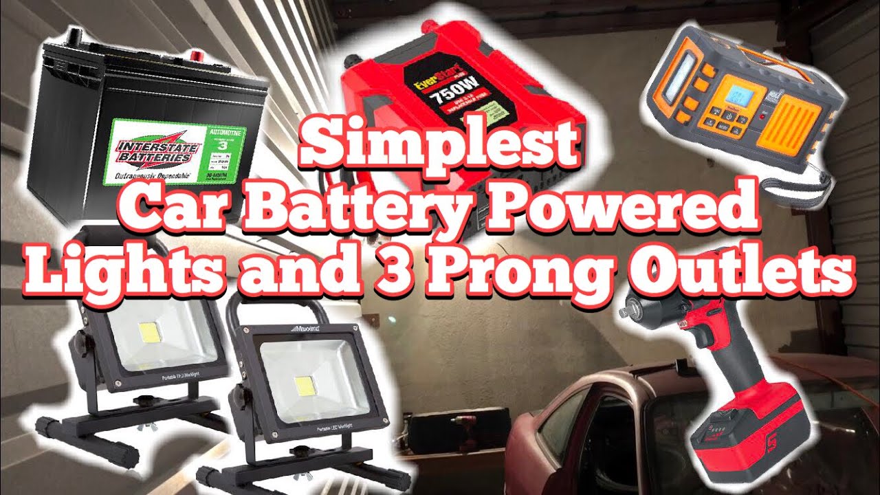 How To Power Lighting With A Car Battery (And How Not To)