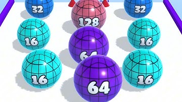 Ball Merge 2048 - All Levels Ball Gameplay Android, iOS ( Level 136 - 140 )