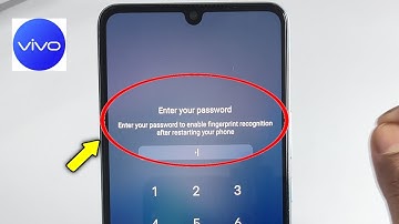 Vivo | Enter Your Password To Enable Fingerprint Recognition After Restarting Your Phone 