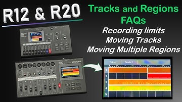 Zoom R20 & R12 FAQs: Recording limits / moving tracks and regions