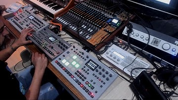 Techhouse Live Jam with Analog Rytm, Analog Four Oktatrack MK2