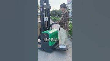 #Stacker #Small electric forklift #Electric transporter #Loading and unloading artifact#electric