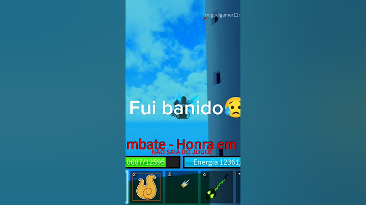 Fui Banido No Blox Fruits