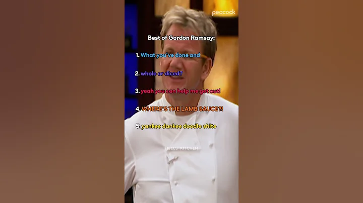 He goes from 0-100 real quick 🙃 #HellsKitchen #GordonRamsay #Shorts