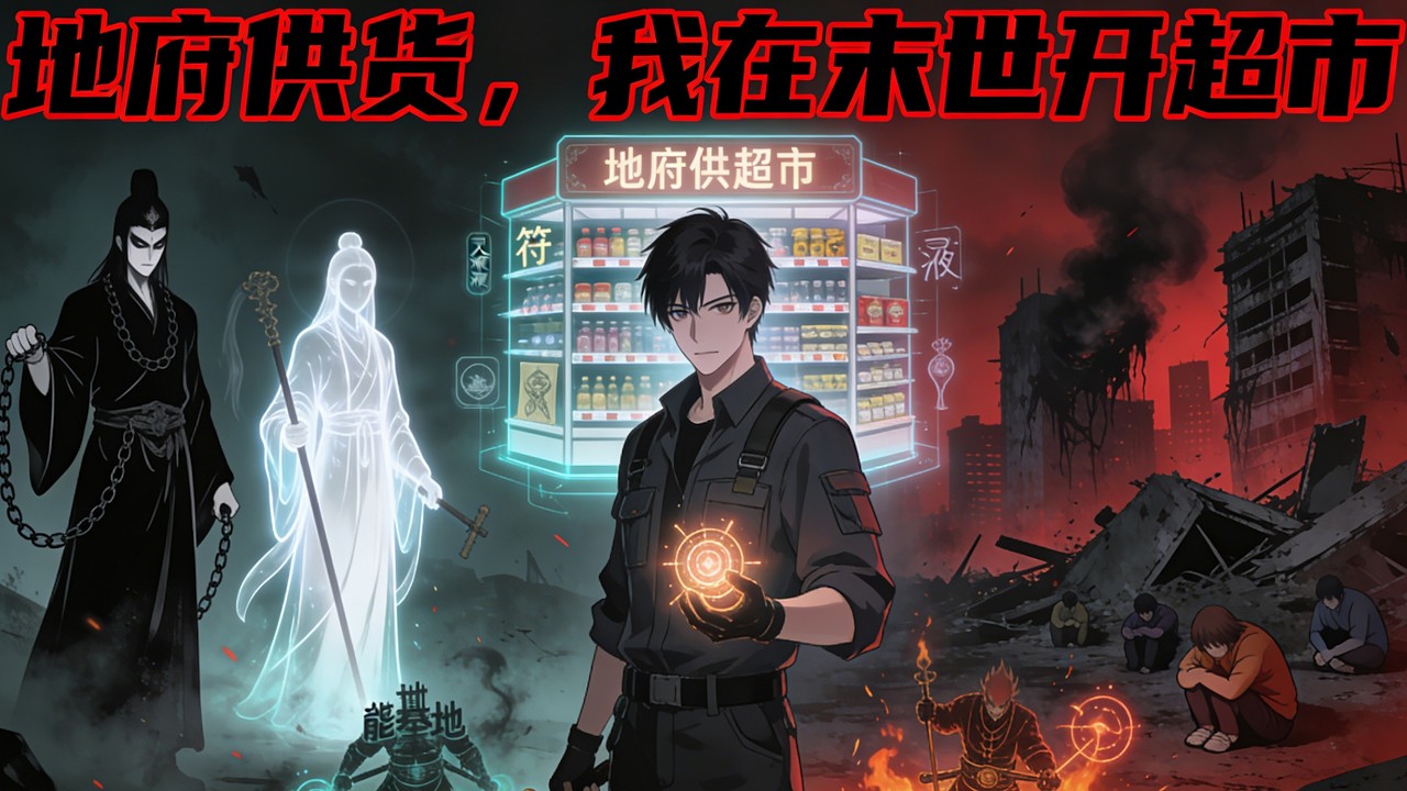 【動漫上新】🔥《地府供貨，我在末世開量販店》詭異入侵，我覺醒地府量販店系統。白天賣活人泡面和手電筒，晚上給無常兄弟開小灶——直到三大聯邦强者跪在門口，求我賣一瓶“還魂水”#動畫#逆襲#小說#動畫#智绘
