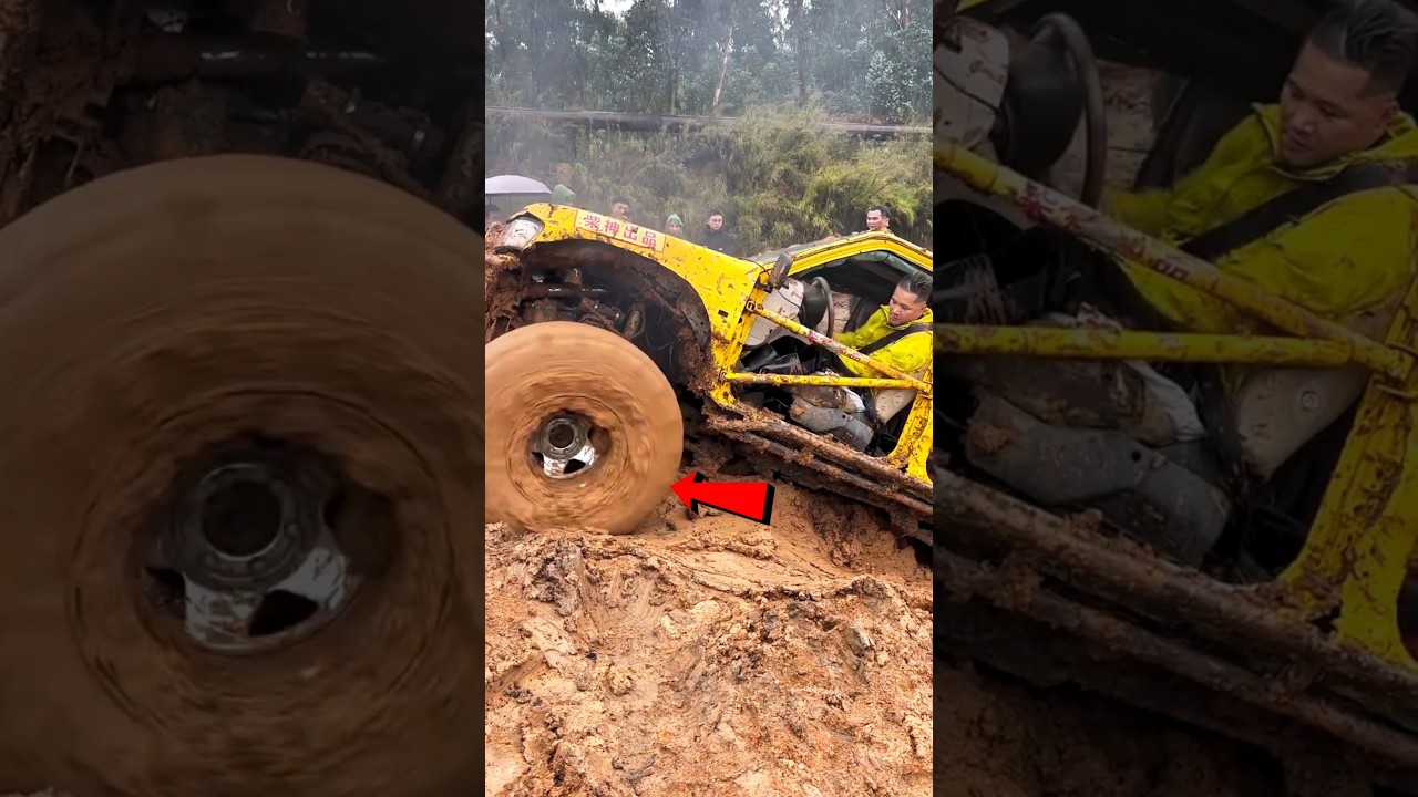 dada old's car in mud 😱 