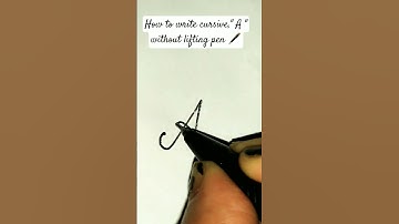 How to write cursive letter a #handwriting #veemeek #shorts