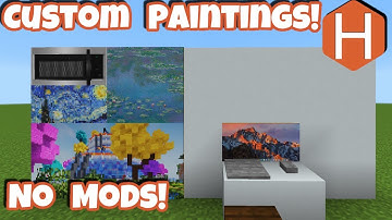 How to Make Custom Paintings in Minecraft without Mods! 1.14