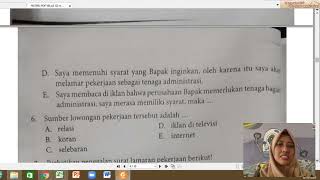 Pembahasan Soal Pilihan Ganda  Bahasa Indonesia Kelas XII Materi Surat Lamaran Pekerjaan