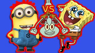 MINIONS VS SPONGE BOB DANCE BATTLE || Juan Alcaraz   Minions Bounce Original Mix