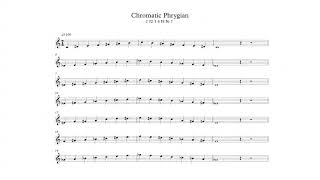 Chromatic Phrygian Scale in All 12 Keys