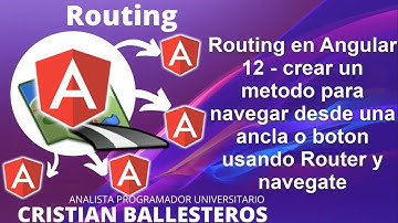 Routing en Angular 12 crear un método para navegar desde un ancla o botón usando Router navegate P1