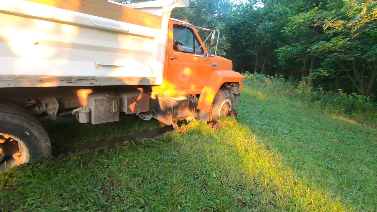 Dump truck's stuck!