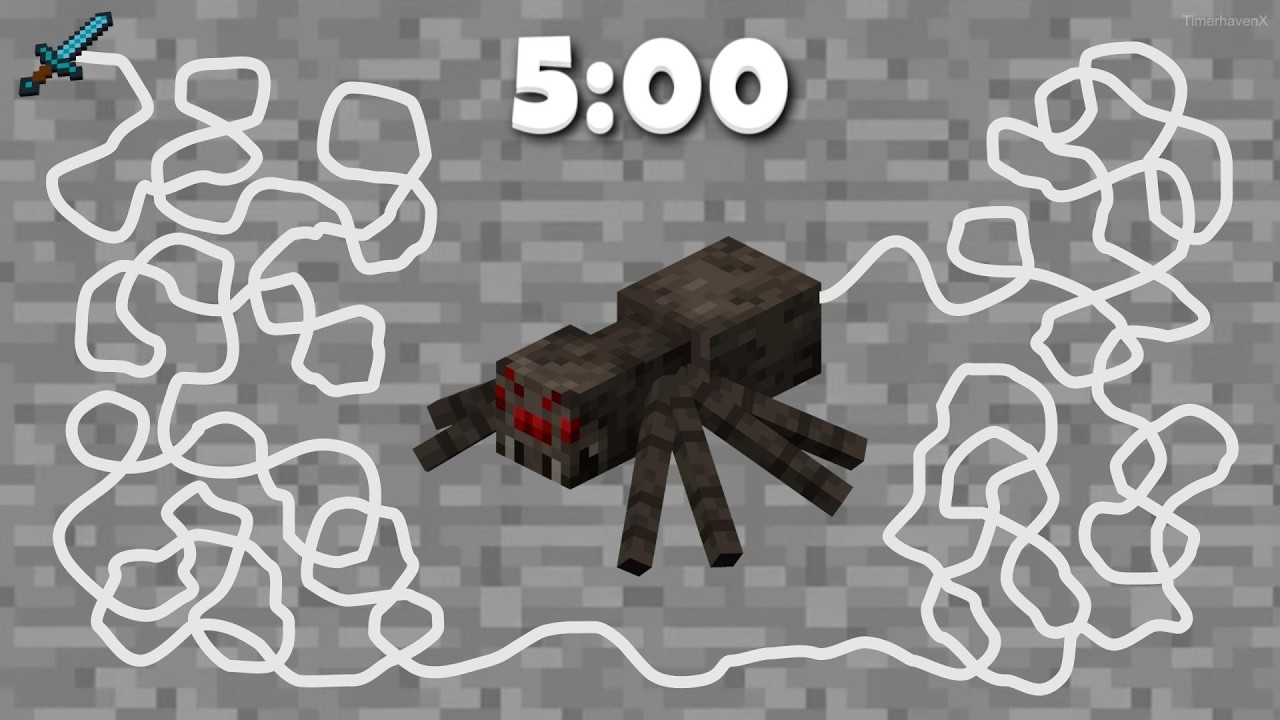Exploding Bomb Spiders 5 Minute Minecraft Timer Bomb | Spider Countdown EXPLOSION! 🕷️⏱️ - YouTube
