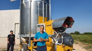 How to take the dryer from transport position into drying configuration