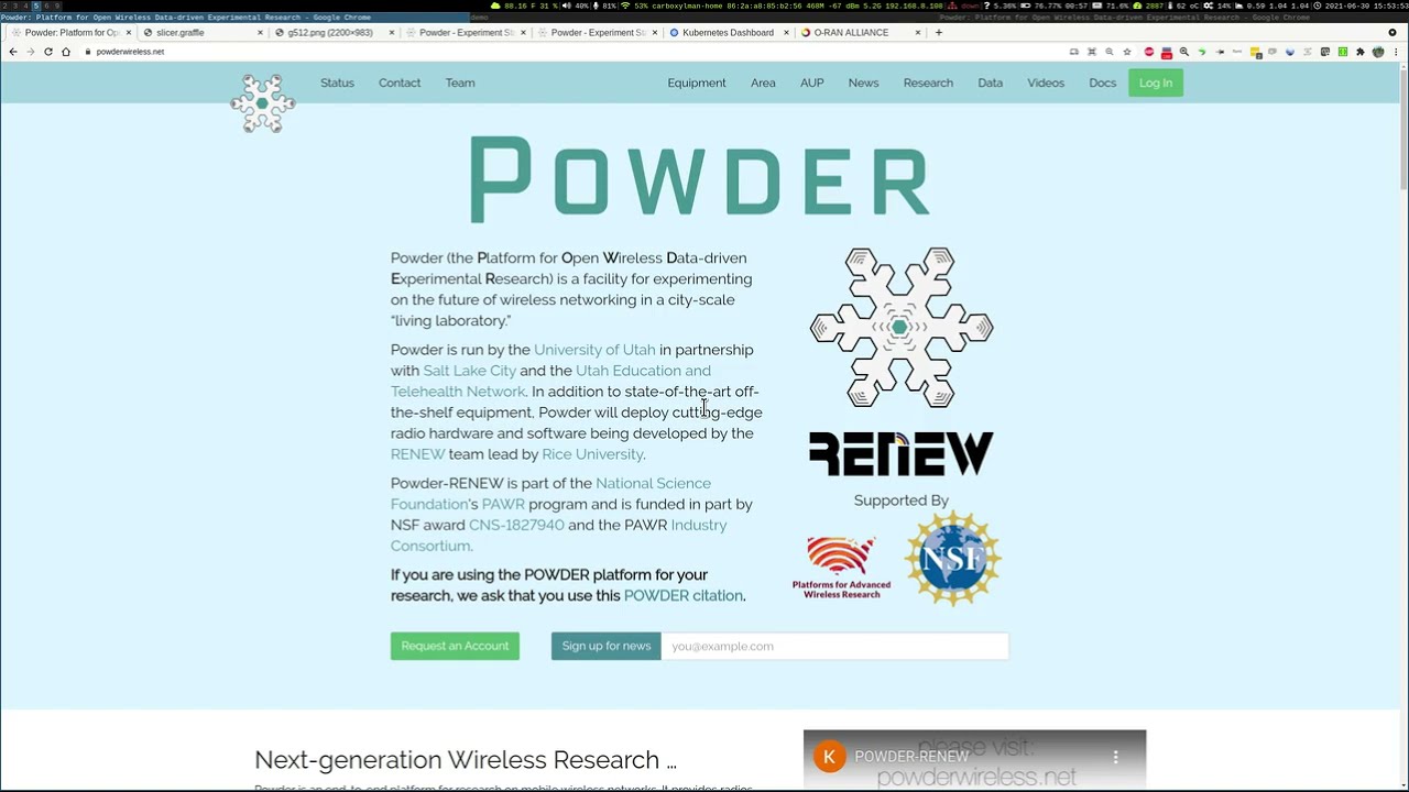 O-RAN-based RAN Slicing in POWDER