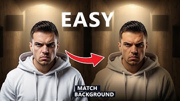 Easy way to match photo with background in Photoshop Tutorial for beginners