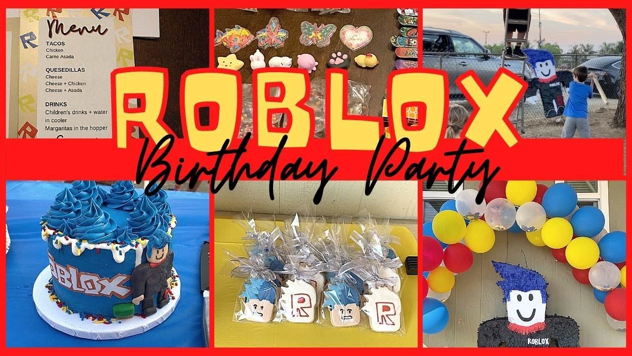 Roblox T-shirt Roblox Birthday Party Tee Roblox Custom 