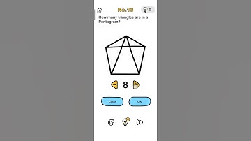 How many triangles are in a Pentagram? Brain Out Level 16