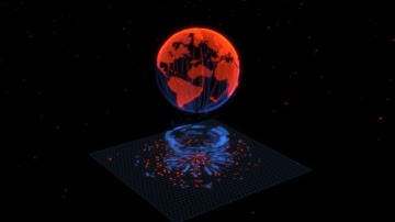 Houdini Globe Hologram Animation