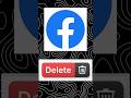 facebook account delete kaise kare new update #shorts