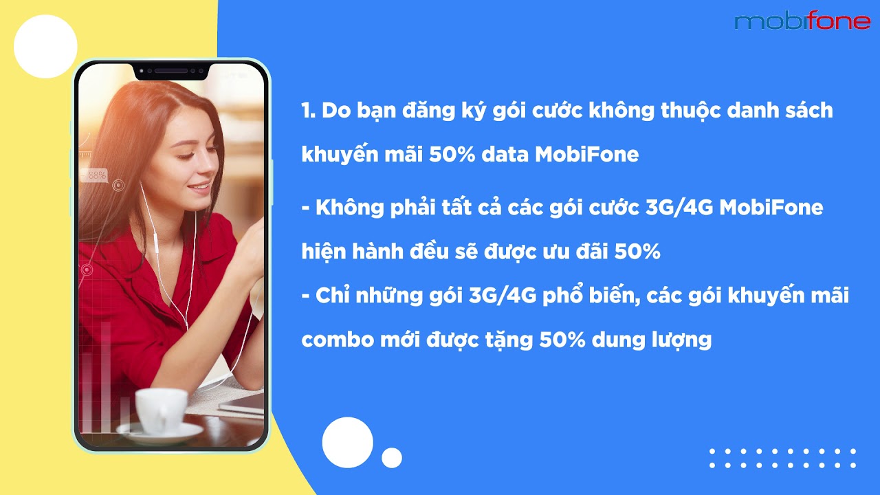 NGUYÊN NHÂN KHÔNG NHẬN ĐƯỢC KHUYẾN MÃI 50% DATA MOBIFONE - YouTube