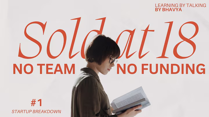 Solo Teen Founder Sold an AI Product — No Team, No Funding | Startup Breakdown