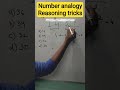 Number analogy short tricks😎😎|| reasoning tricks #tricks #reasoning#maths#sscexam #ssccgl #sscmaths