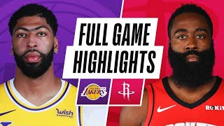 Los Angeles Lakers vs Houston Rockets Full Game Highlights | 2020-21 NBA Season