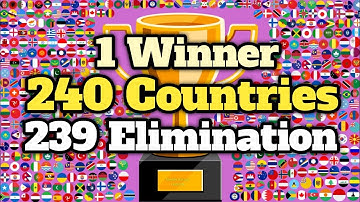 240 countries & 12 times eliminations Stages marble race in Algodoo / Marble Racing Legends