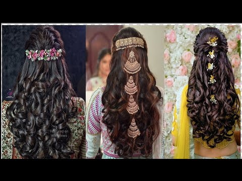 2022 Latest Women Hairstyles With Open Hair/Trending Bridal Hairstyles  Sangeet Hairstyle Ideas - YouTube