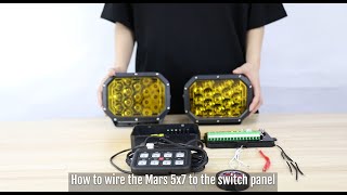 How to connect COLIGHT 5x7 Mars series to the switch panel