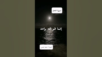 من قراءتي لسورة النحل في صلاة التراويح في 2023 #قرآن #سورة_النحل